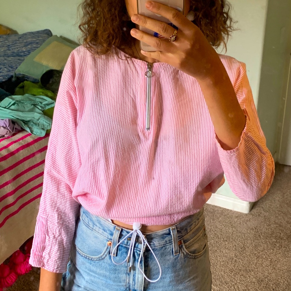 ZARA TOP WITH ADJUSTABLE WAIST